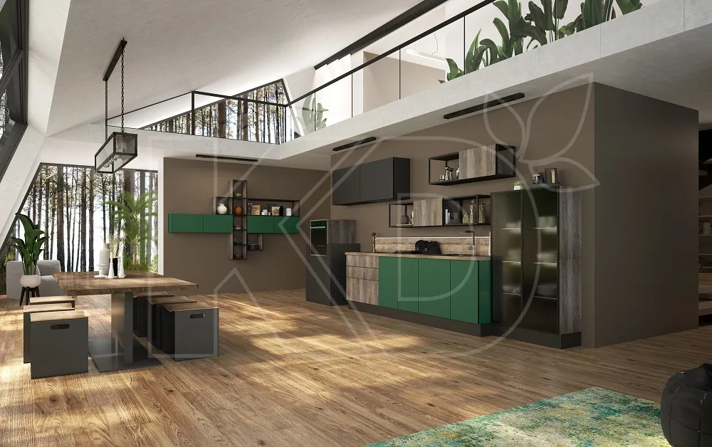 Кухня Ханна Блэк эко-стиль