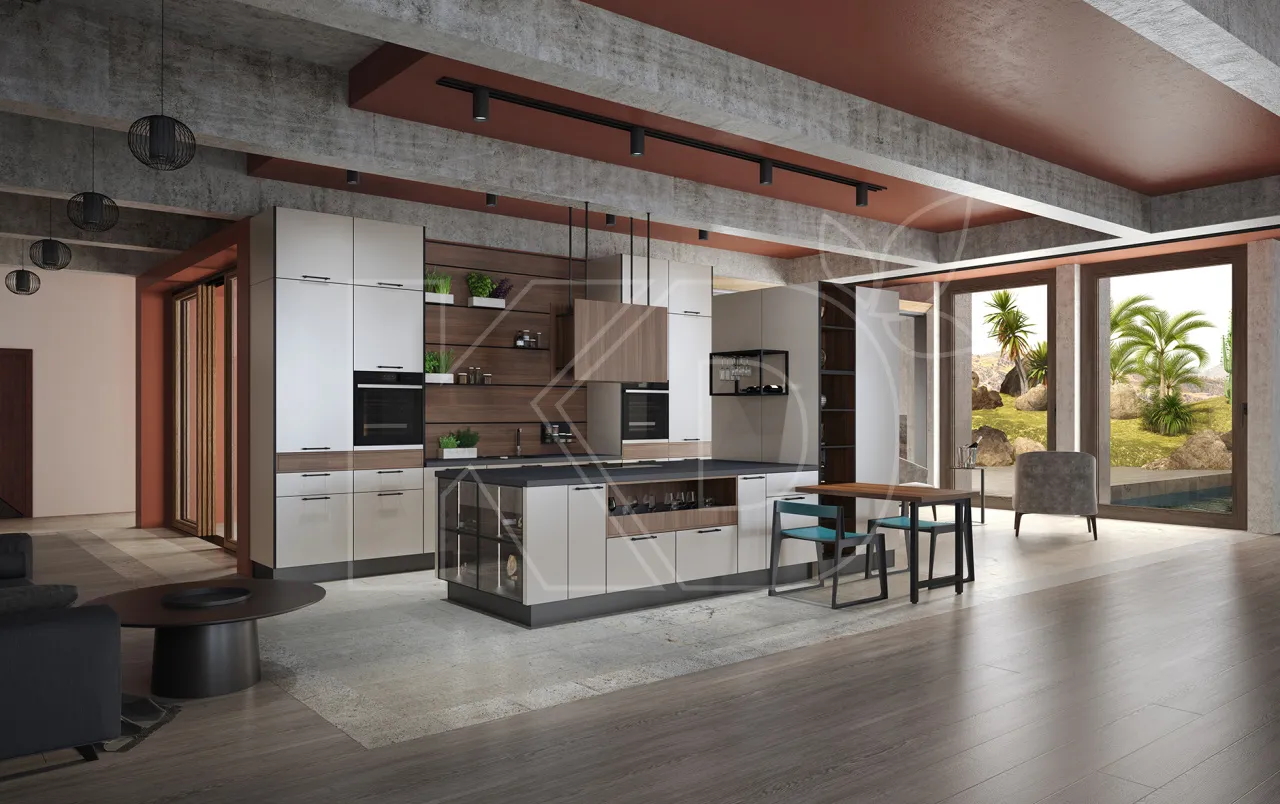 Кухня Ханна Блэк минимализм